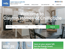 Tablet Screenshot of claytonhomesofchillicothe.com